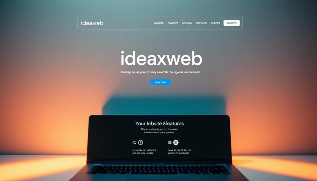 A corporate website featuring the 