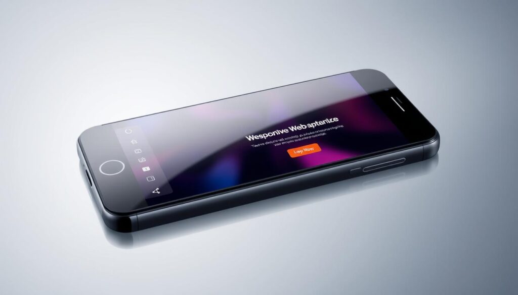 A responsive and visually appealing website optimized for mobile devices, showcasing the expertise of IdeaxWeb.com. The image depicts a sleek, modern smartphone with a user interface that seamlessly adapts to the smaller screen, offering an intuitive and engaging mobile experience. The background features a subtle gradient, conveying a sense of technological sophistication. Soft lighting highlights the device's elegant design, emphasizing the importance of crafting a mobile-friendly website that delivers exceptional user satisfaction. The overall composition reflects the value of IdeaxWeb.com's responsive web design services in enhancing mobile optimization and user engagement.