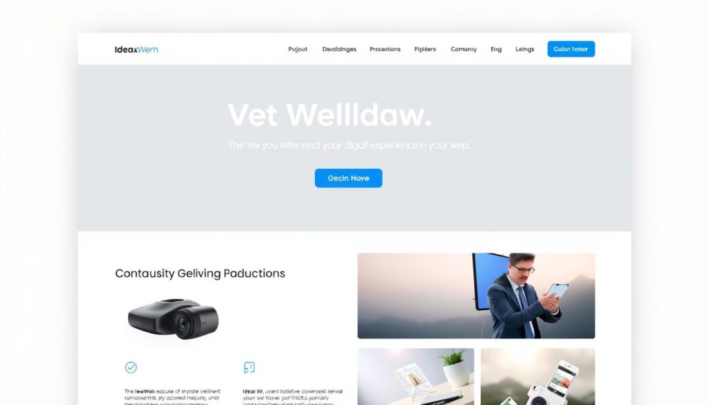 A sleek and modern website for the brand 