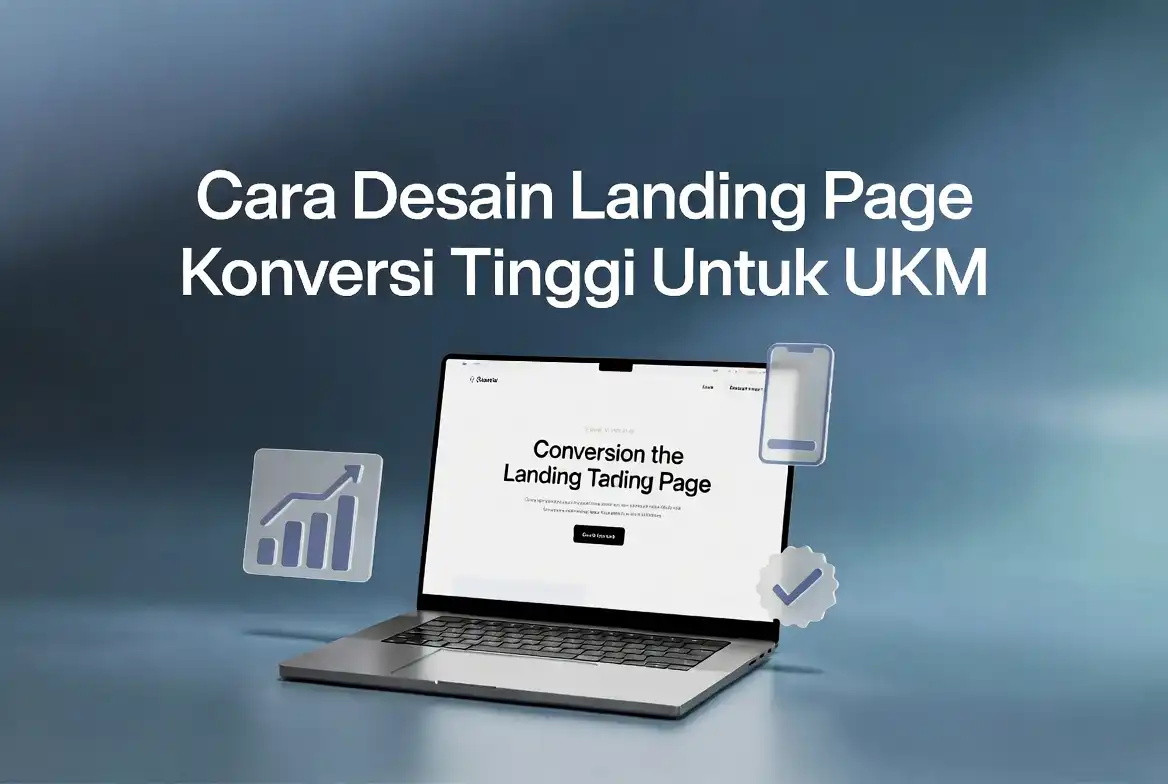 Cara desain landing page konversi tinggi ukm ideaxweb jasa pembuatan website perusahaan website agency indonesia